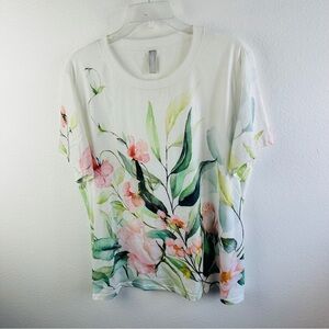 NoraCora Floral Printed‎ Tee Size XXL